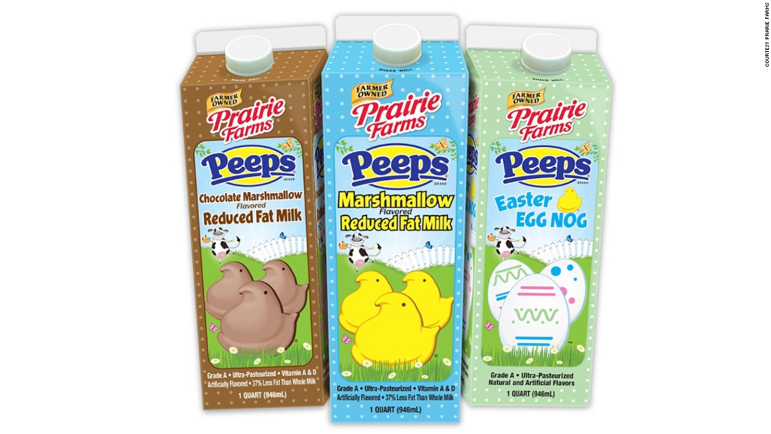 If you&#39;ve ever been tempted to drink your Easter basket, &lt;a href=&quot;http://www.prairiefarms.com/seasonal_favorites.aspx&quot; target=&quot;_blank&quot;&gt;Prairie Farms&lt;/a&gt; dairy has a product for you: Peeps-flavored milk. The company offers chocolate, marshmallow and egg nog varieties inspired by the cute animal-shaped marshmallow candies. 