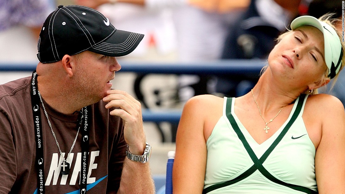 Like Bajin, Michael Joyce, left, was once a high-profile hitting partner. He worked with Maria Sharapova before becoming her coach. 