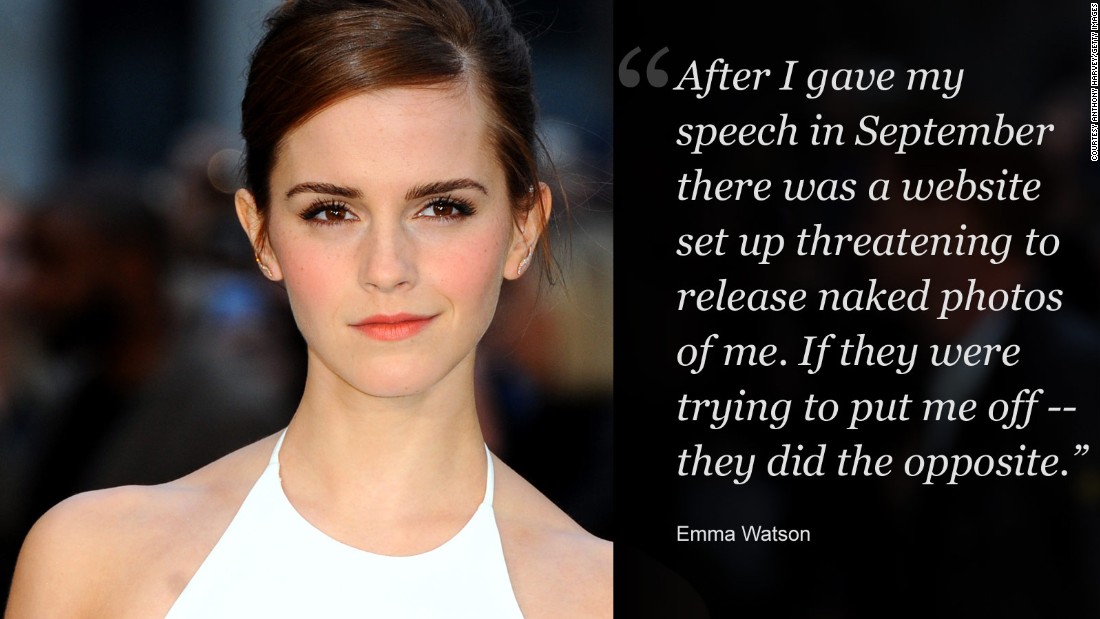 2014 Emma Watsons Speech On Gender Equality Cnn Video 