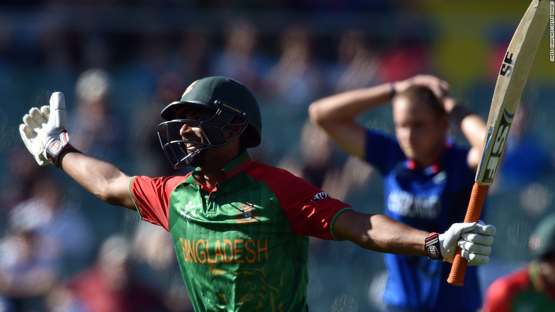 Bangladesh had posted a total of 275/7 in its 50 overs at the Adelaide Oval, Mahmudullah becoming the first man to score a century for his country at the World Cup.