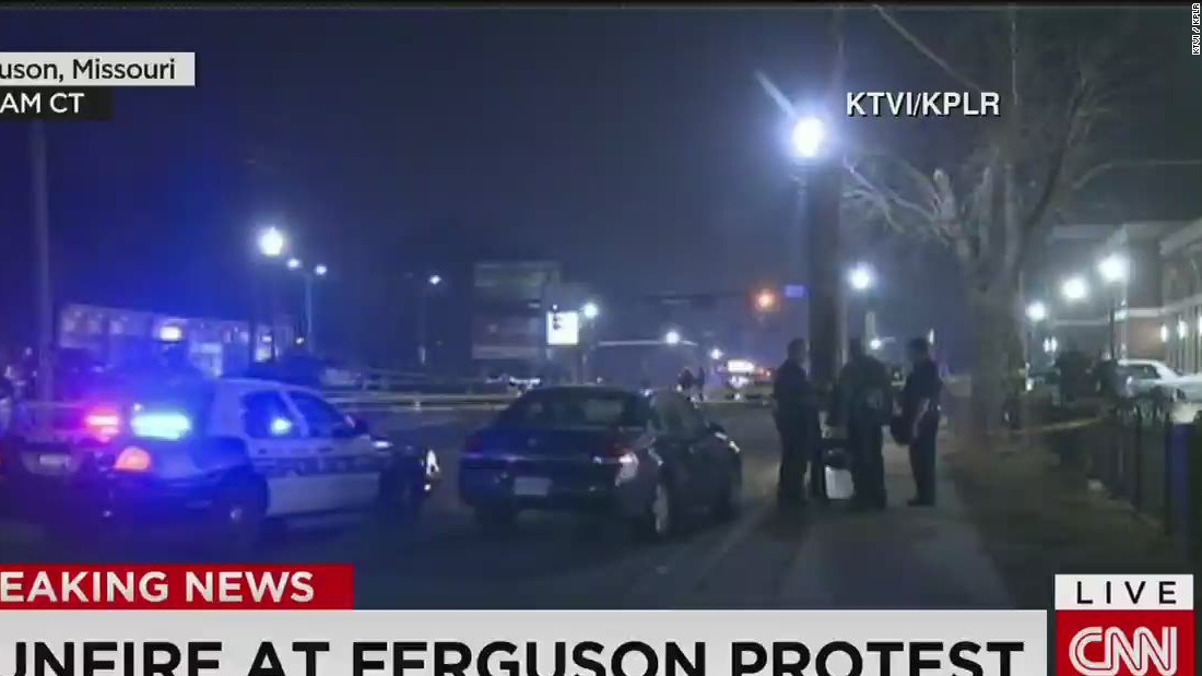 St Louis Police Two Officers Shot At Protest Cnn Video