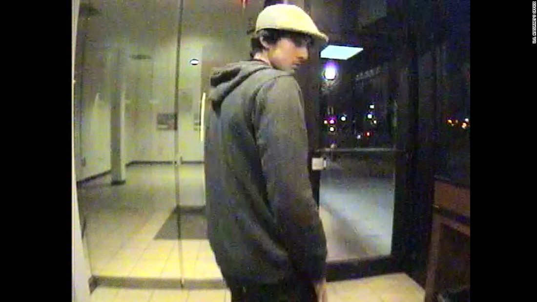 Another view of Tsarnaev&#39;s visit to the ATM.