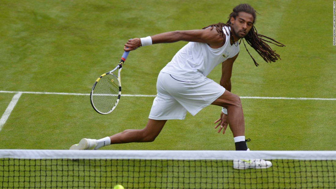 For Dustin Brown, dreadlocks are the way to go -- the German is pictured here at the 2013 Wimbledon Championships.