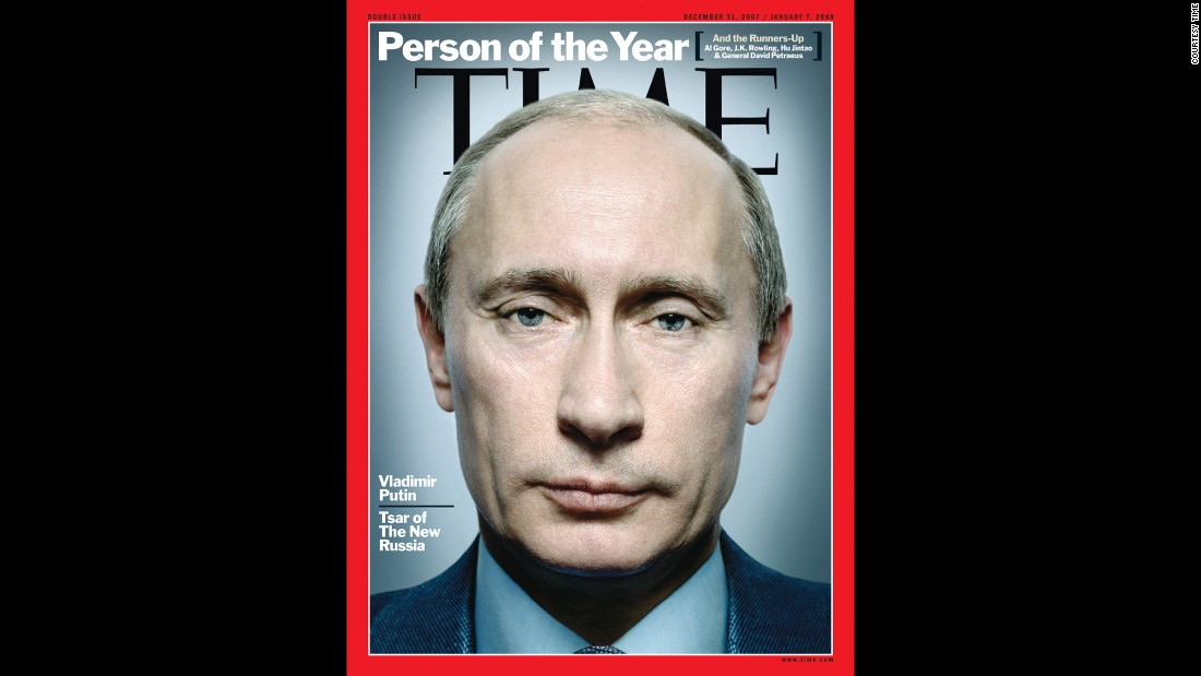 This image, supplied by Time magazine, shows Putin on the cover after being named the magazine&#39;s 2007 &quot;Person of the Year.&quot;