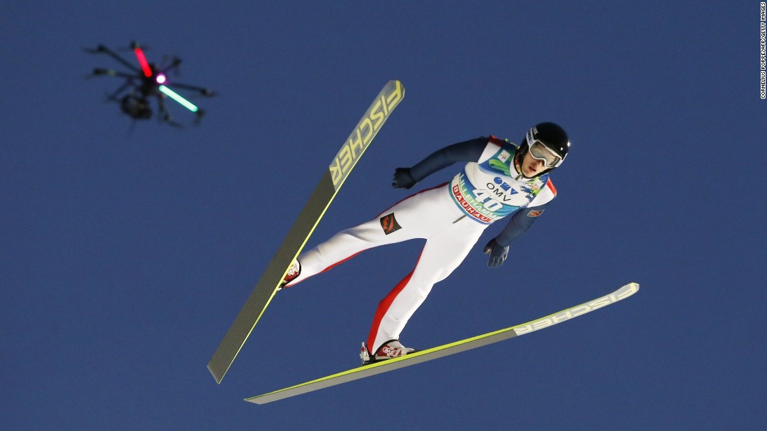 The lightweight airborne devices have already proven useful in winter sports like ski jumping, providing dramatic angles for television audiences and those watching on big screens at events.