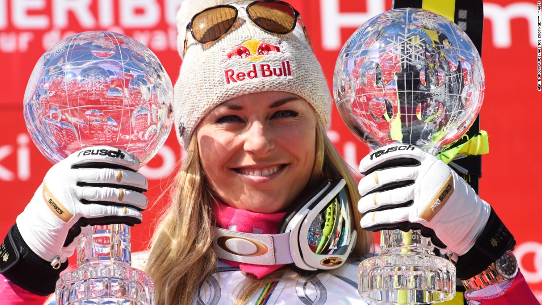 Skier Lindsey Vonn, in her comeback season after a serious knee injury, &lt;a href=&quot;http://www.cnn.com/2015/03/19/sport/lindsey-vonn-world-cup-skiing/index.html&quot; target=&quot;_blank&quot;&gt;won World Cup titles&lt;/a&gt; in the downhill and the super-G this week in France.