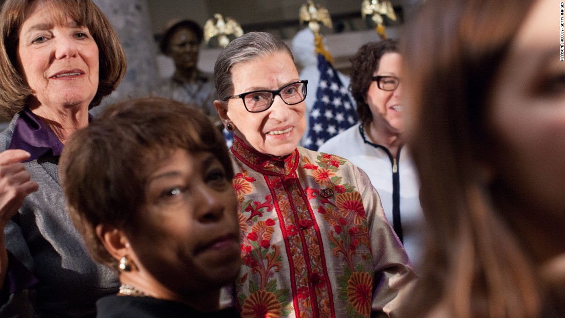 Supreme Court Justice Ruth Bader Ginsburg, seen here at an annual Women&#39;s History Month event at the US Capitol a few years ago, said this when she was asked how she would amend the Constitution: &quot;If I could choose an amendment to add to this Constitution, it would be the Equal Rights Amendment.&quot;