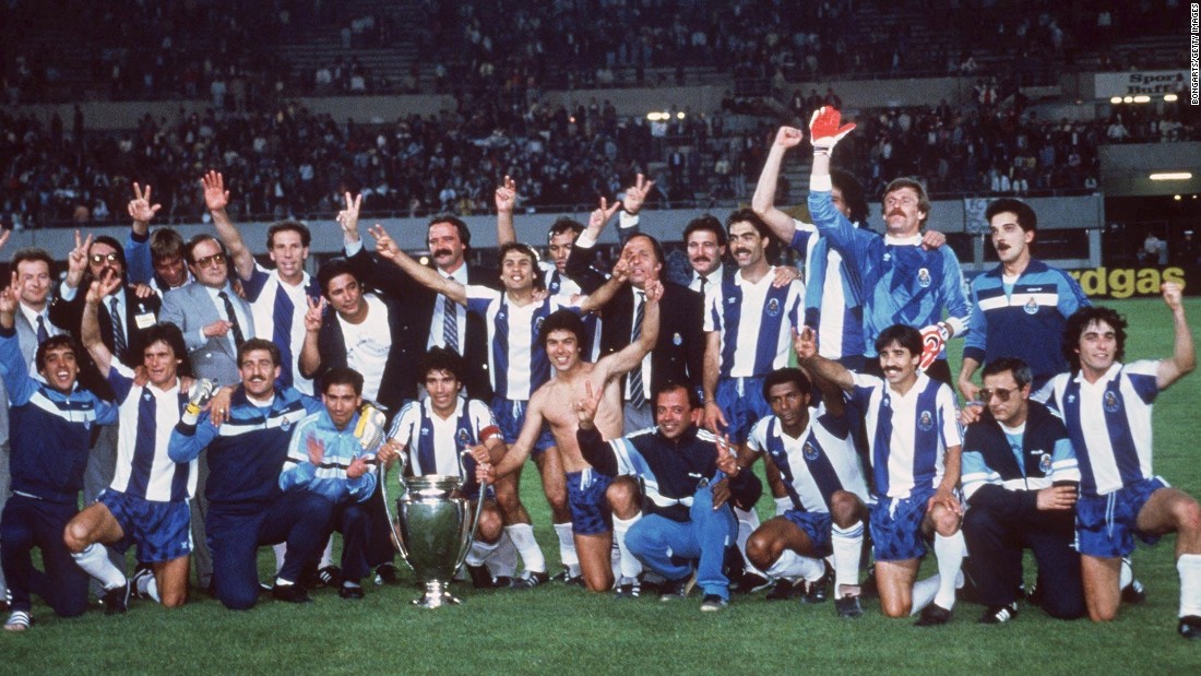 Porto stunned Bayern Munich in the 1987 final, coming from behind to win 2-1 with two goals in the last 13 minutes.