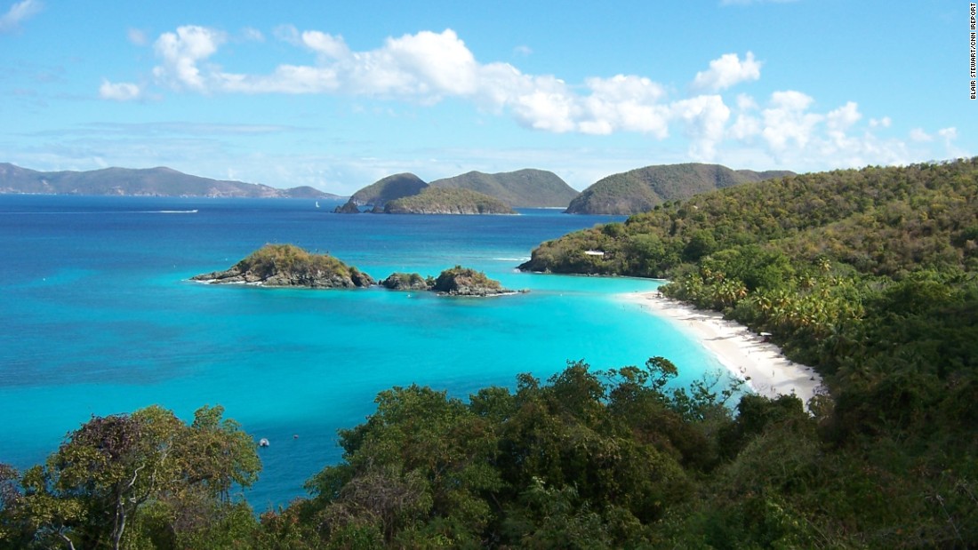 A national park covers 60% of the smallest of the three main U.S. Virgin Islands, St. John. &lt;a href=&quot;http://ireport.cnn.com/docs/DOC-1220355&quot;&gt; iReporter Blair Stewart &lt;/a&gt;was taken with the island&#39;s pristine natural beauty. &quot;We bribed our way onto the ferry in St. Thomas and spent the day touring, swimming, snorkeling, eating and seriously thinking of never leaving,&quot; he said.