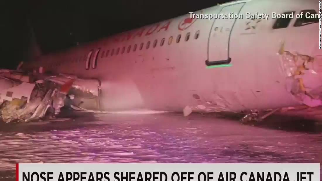 Air Canada plane loses landing gear in Halifax - CNN