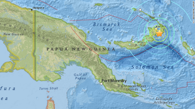 Major Quake Strikes Off Papua New Guinea In The South Pacific Cnn