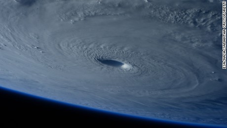 ESA Astronaut Samantha Cristoforetti captured this image of Typhoon Maysak while aboard the International Space Station earlier this week.