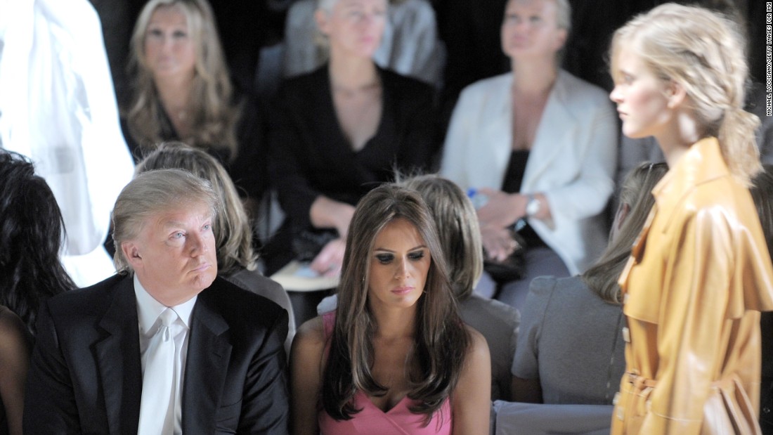Trump and his wife, Melania, attend the Michael Kors Spring 2011 fashion show during Mercedes-Benz Fashion Week at The Theater at Lincoln Center on September 15, 2010, in New York City.