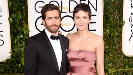 Jake Gyllenhaal and Maggie Gyllenhaal attend the 72nd Annual Golden Globe Awards.