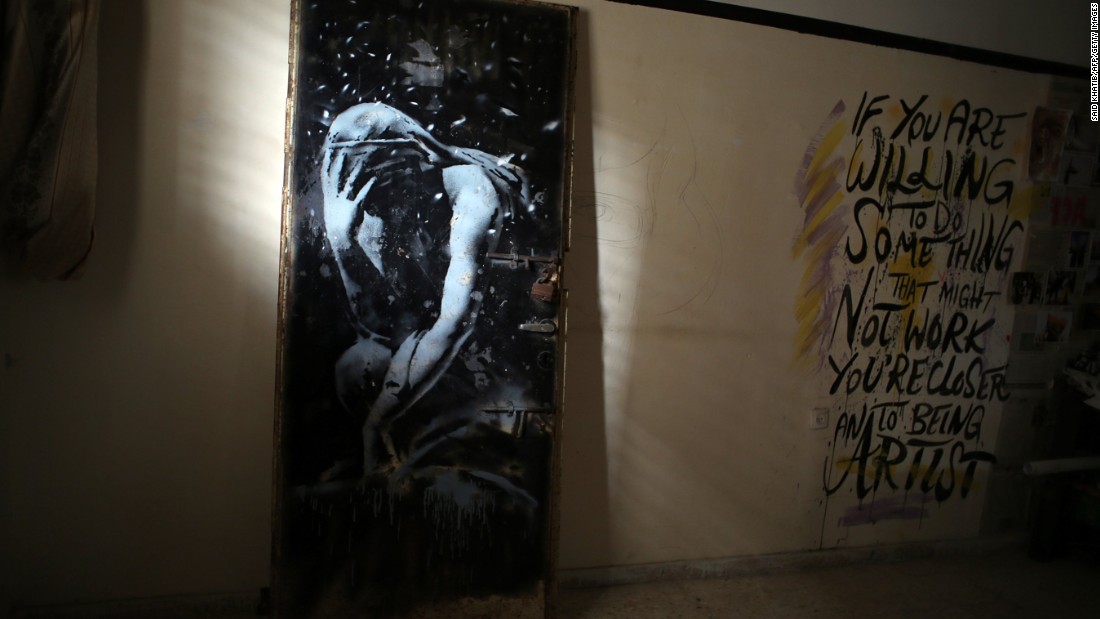 A mural of a weeping woman, painted by the British street artist Banksy, is seen in Khan Yunis, Gaza, on Wednesday, April 1. The mural was painted on a door of a house destroyed last summer during the fighting between Israel and Hamas. The owner of the house &lt;a href=&quot;http://edition.cnn.com/2015/04/02/middleeast/gaza-war-door-banksy-artist/index.html&quot; target=&quot;_blank&quot;&gt;said he was tricked into selling the door&lt;/a&gt; for the equivalent of $175, not realizing the painting was by the famously anonymous artist. 