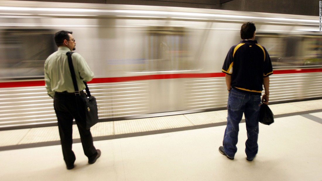 Slumped over on the train during your commute? It can cause neck and back pain.