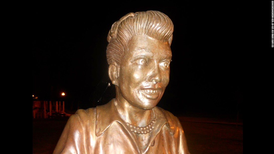 Move over 'Scary Lucy,' there's a new weird statue in town — and