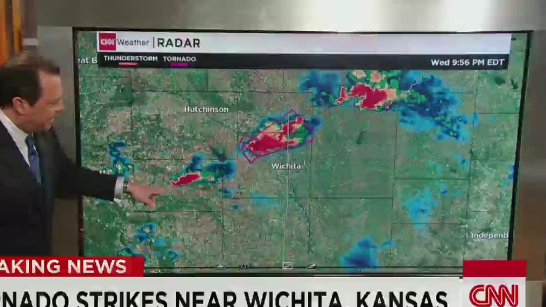 Tornadoes Hit Near Wichita Kansas Cnn Video