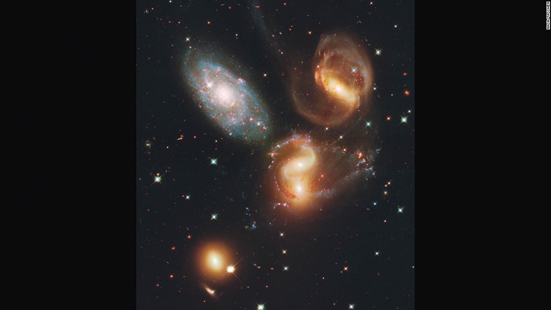 This group of galaxies is about 290 million light years from Earth. It&#39;s named for its discoverer, French astronomer Edouard Stephan, who first spotted it in 1877. 