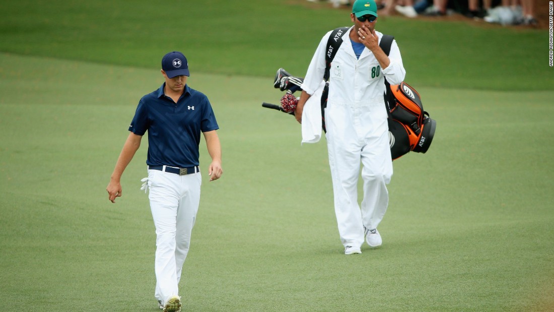 With nine holes to play, Jordan Spieth was marching towards his first major title after extending his lead at the Masters by one shot to five over Justin Rose.  