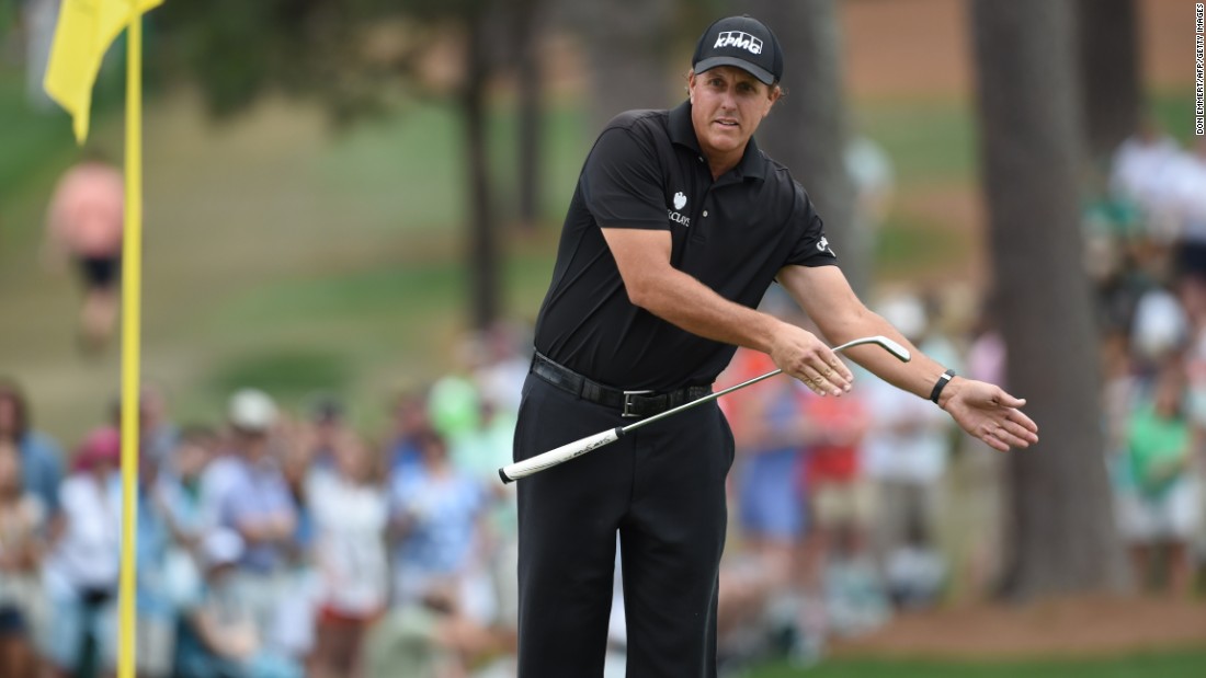 Mickelson, playing in the group behind Spieth, was tied for second with Justin Rose on 12 under after 11 holes, and birdied the 13th, but dropped back with a bogey at 14. 
