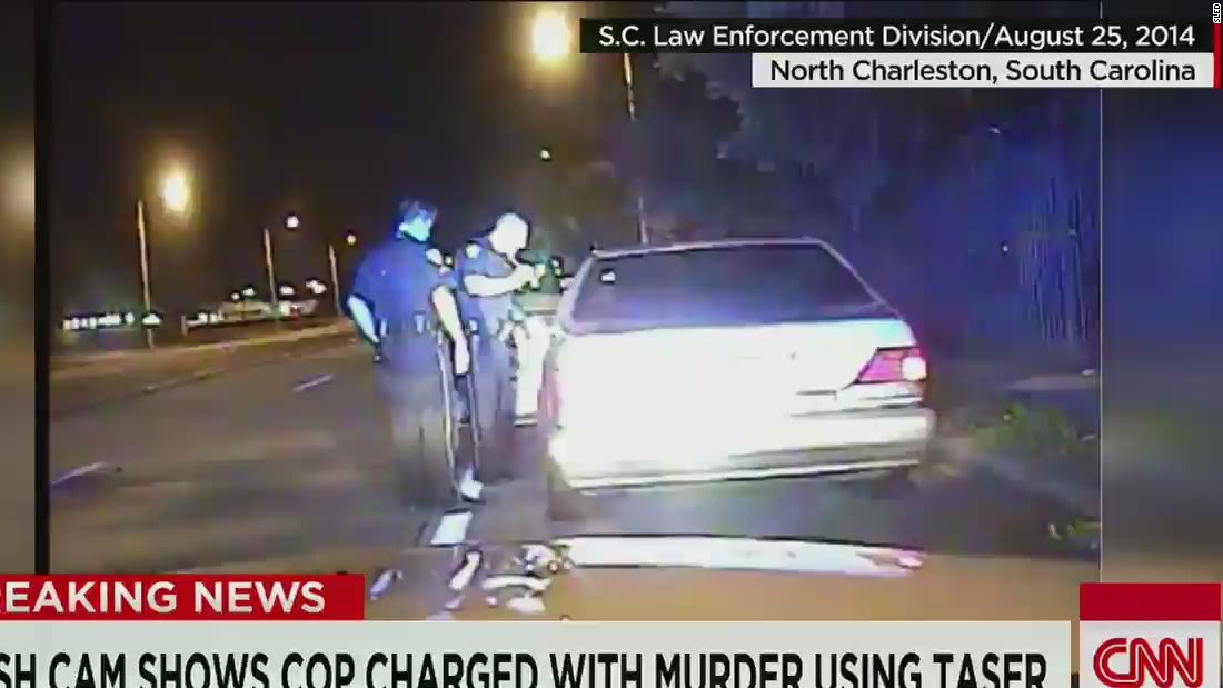 Dash Cam Shows Cop Charged With Murder Using Taser Cnn Video