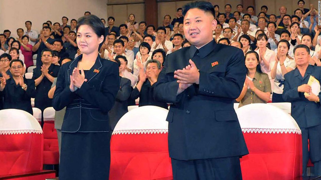 An early photo of Ri, released by North Korean state media in July 2012, shows her alongside Kim, enjoying a demonstration performance given by the newly organized Moranbong band in the capital Pyongyang.