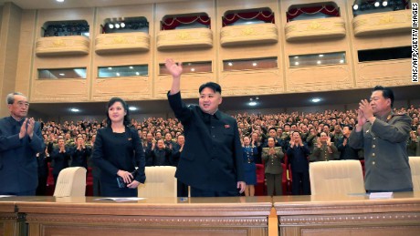 Kim Jong Un and his wife Ri Sol Ju, seen in 2013.