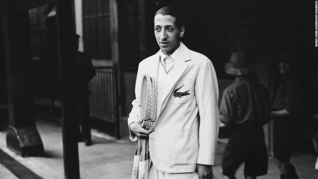 Off the court, French player Rene Lacoste made his name as a fashion icon with his crocodile motif (pictured here in 1932).&lt;br /&gt;&quot;Lacoste, which became the polo shirt, has really become a staple of American and European menswear,&quot; says Rothenberg.&lt;br /&gt;&quot;It&#39;s the most lasting fashion footprint worldwide coming from tennis.&quot;