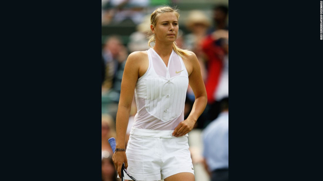 Russia&#39;s Maria Sharapova had an interesting take on Wimbledon&#39;s &quot;all-white&quot; rule, sporting a tuxedo-style top in 2008.