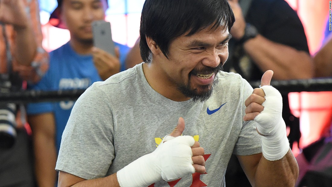 Star of &quot;Manny,&quot; a film recently released in the Philippines, Pacquiao said he&#39;s ready to rumble. &quot;What I feel right now is motivation, inspiration and determination,&quot; he said at the Wild Card Boxing Club, his training headquarters in Hollywood. &quot;The killer instinct is there, I love it.&quot; 