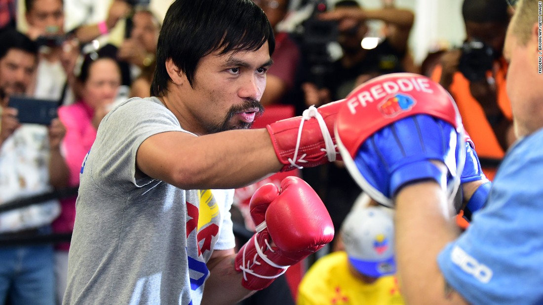 The congressman and eight-division world champion said he had a message for Mayweather: &quot;After the fight, if I could talk to him, I want to share the gospel of God. I want to share to him about God, why we need God.&quot; Pacquiao is a passionate Christian. He uses social media to thank God and share his musical compositions, while Mayweather&#39;s &lt;a href=&quot;http://edition.cnn.com/2015/03/11/sport/mayweather---pacquiao-2015/&quot;&gt;Instagram feed highlights his glamorous lifestyle.&lt;/a&gt;
