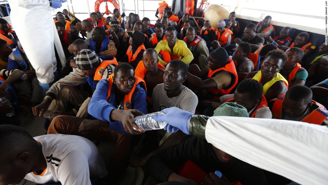 &quot;When you look in their eyes, you see their desperation,&quot; said Regina, adding that MOAS operates around 40 miles from Libyan shores.