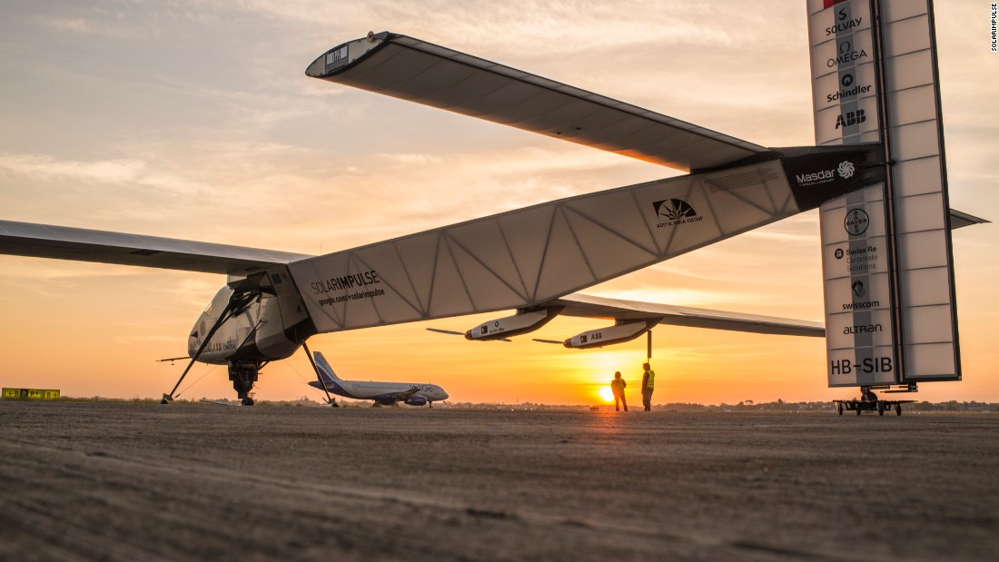 The plane is prepared on a tarmac in Ahmedabad, India, on Wednesday, March 18.