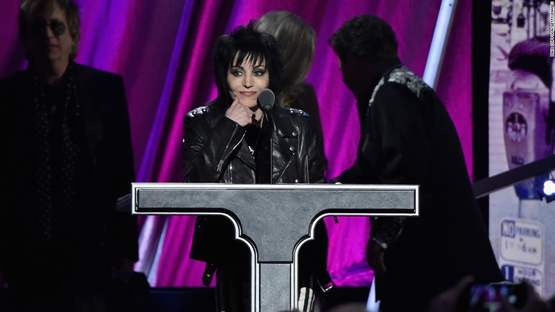 Joan Jett of Joan Jett and the Blackhearts was among this year&#39;s inductees into the Rock And Roll Hall Of Fame.