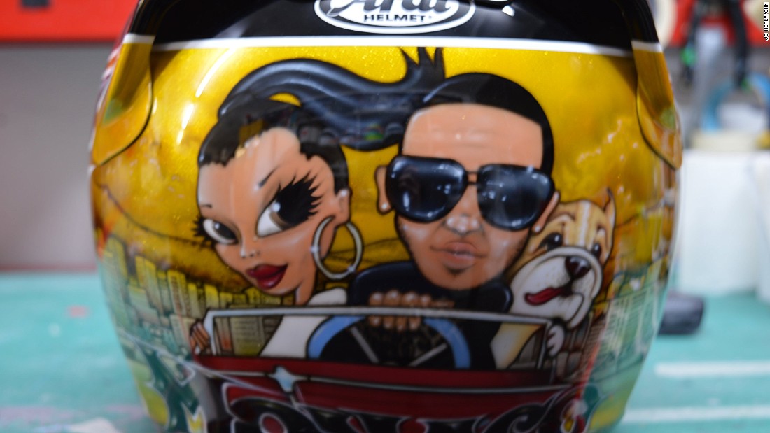 For the 2014 Monaco Grand Prix, Hamilton wanted something extra special. &quot;He&#39;d seen an ice-cream truck in America that had been custom-painted with cartoon characters and he liked the style of it,&quot; revealed Fowler. &quot;The whole design was hand air-brushed, there was no painting or anything like that.&quot; The result was a caricature of Hamilton with his then girlfriend Nicole Scherzinger and his beloved dog Roscoe. While Hamilton and Scherzinger have since separated, &lt;a href=&quot;https://twitter.com/LewisHamilton/status/578871101540802560&quot; target=&quot;_blank&quot;&gt;the bulldog is very much still part of his life.&lt;/a&gt;
