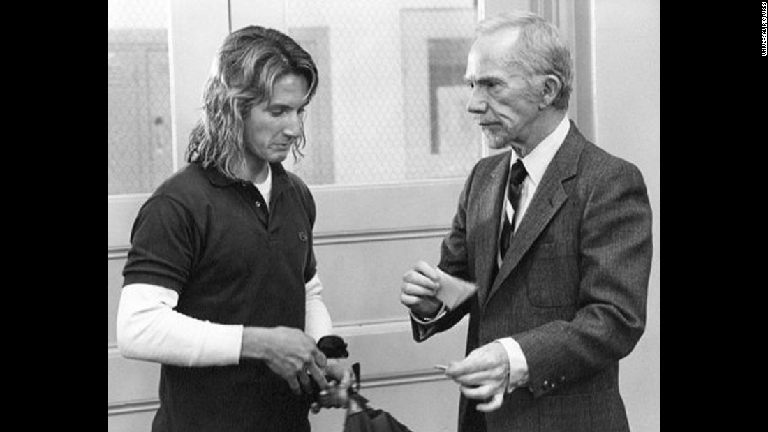 In the 1982 movie &quot;Fast Times at Ridgemont High,&quot; Sean Penn plays a carefree stoned surfer and Ray Walston plays Mr. Hand, a stern history teacher.   &lt;br /&gt; 