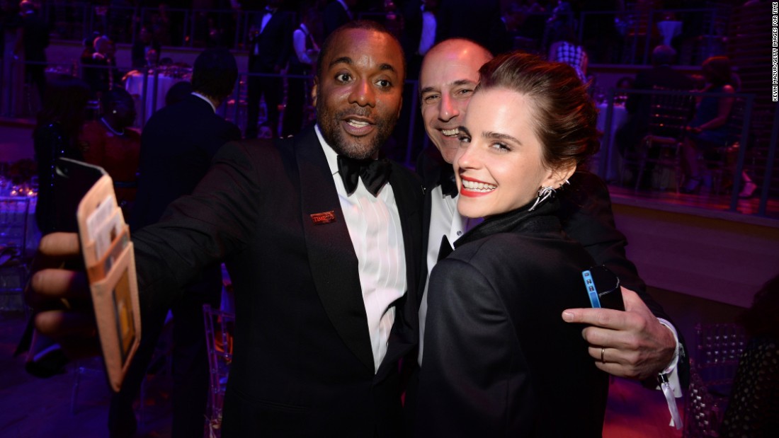 Filmmaker Lee Daniels, TV host Matt Lauer and actress Emma Watson at the TIME 100 Gala, held to celebrate TIME&#39;s annual 100 Most Influential People In The World. 