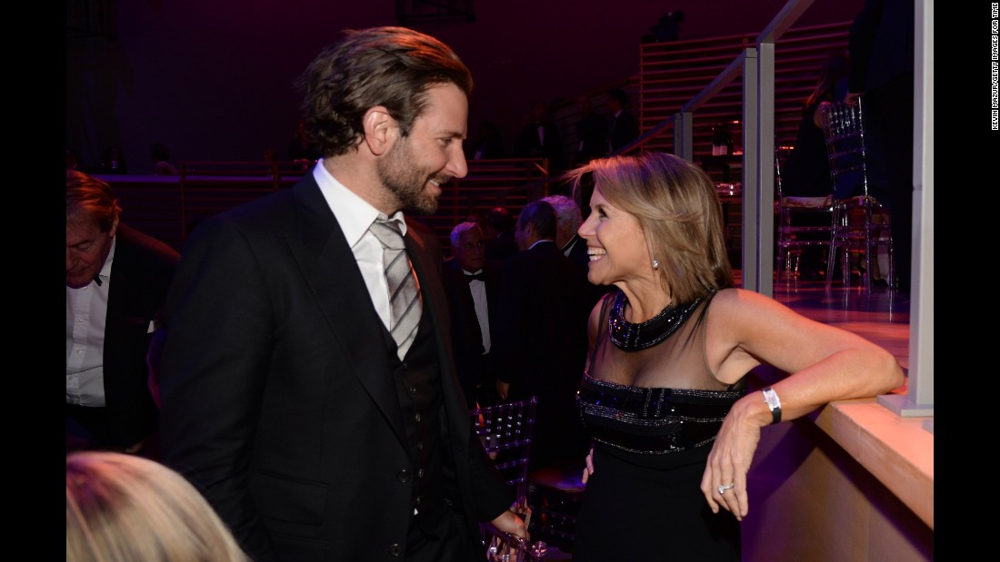 Bradley Cooper and Katie Couric.