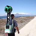 Google Street View Robben Island trekker