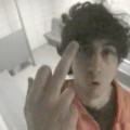 Tsarnaev middle finger