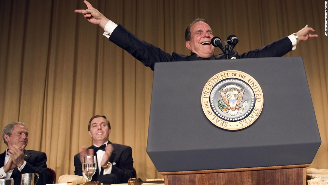 While Bush played it cool during Colbert&#39;s roast, the White House was reportedly so angry that staffers ensured that a safer and friendlier comic, impressionist Rich Little, was invited to perform at 2007&#39;s dinner. Little had not performed at such a gathering since the Reagan years and some found his jokes and Nixon impressions stale and unmemorable. However, Little&#39;s selection was memorable in itself because it was viewed as a direct reaction to the ruthless roast of Bush in 2006.