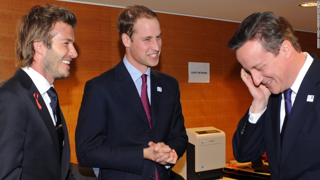 Beckham was less successful as a member of England&#39;s bid team for the 2018 World Cup. He is pictured here with fellow ambassadors Prince William and UK Prime Minister David Cameron in 2010 ahead of the controversial vote in which Russia won the right to stage soccer&#39;s showpiece event. 