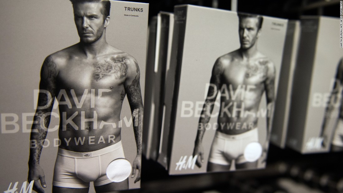 His many underwear adverts have earned him a following among men and women alike.