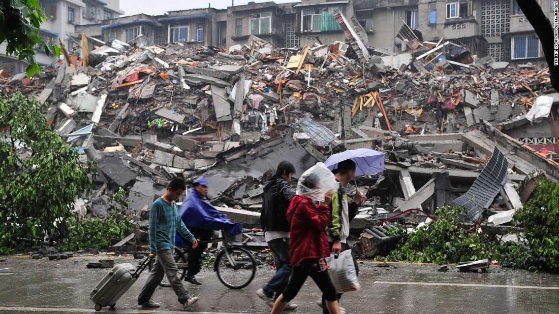 The magnitude-7.9 earthquake that struck eastern Sichuan, China on May 12, 2008, killed 87,587 people and was felt in parts of Bangladesh, Taiwan, Thailand and Vietnam.  