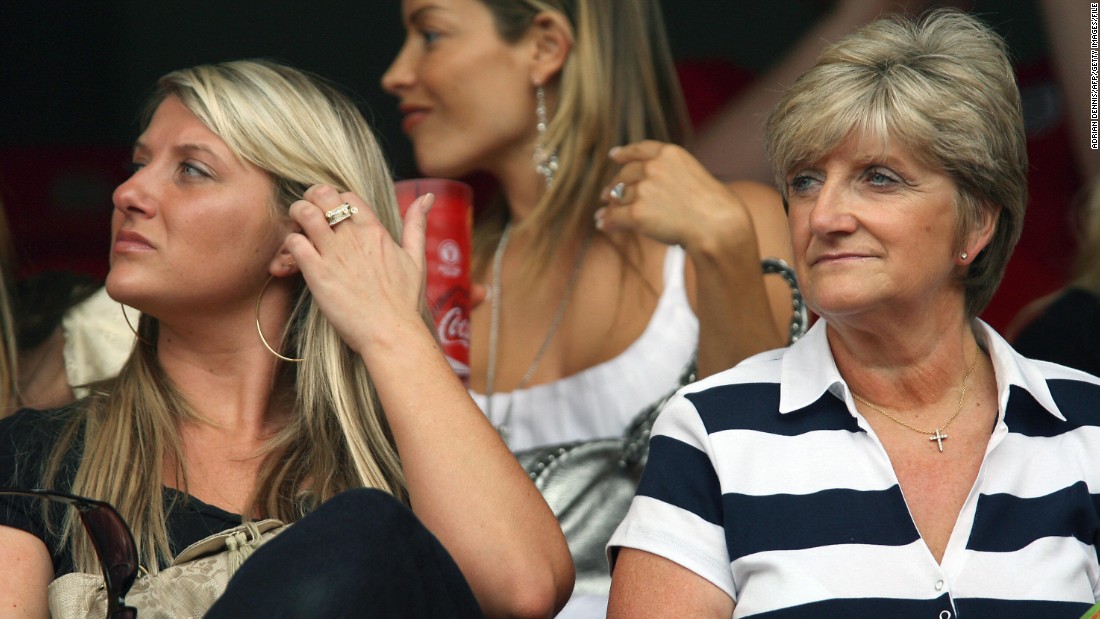 While his father&#39;s love of Manchester United inspired Beckham&#39;s early career, his mother Sandra&#39;s vocation -- hairdressing -- may have had a large influence in his appearance. Here she is pictured with Beckham&#39;s sister Joanne during the 2006 World Cup in Germany. 