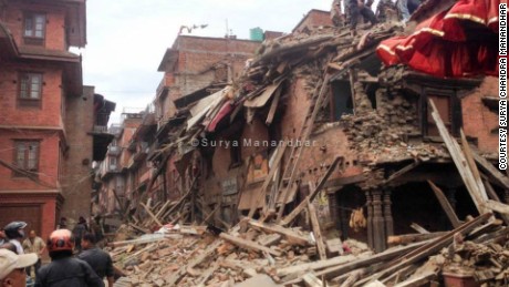 Nepal earthquake images from Surya Chandra Manandhar