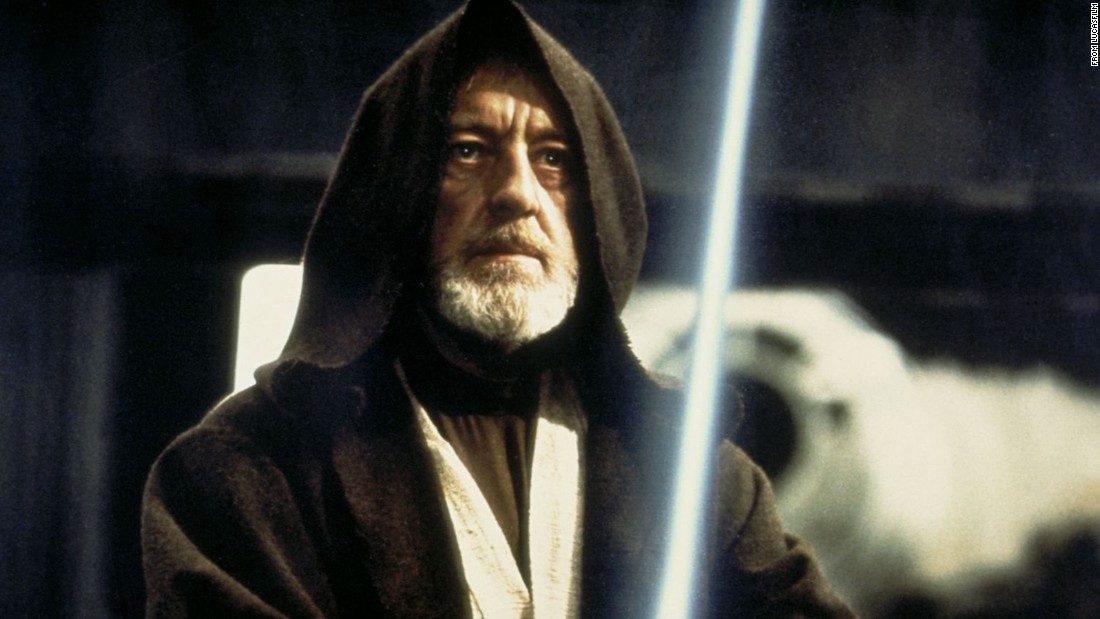 Obi-Wan Kenobi, played by Alec Guinness in &quot;Star Wars,&quot; was the noble warrior who helped guide young Luke Skywalker.