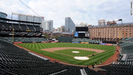 Baltimore Orioles game closed to fans Wednesday