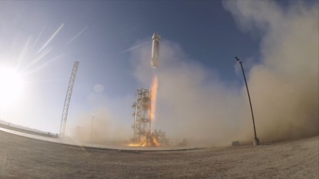 Jeff Bezos&#39; Blue Origin tests a new reusable rocket.